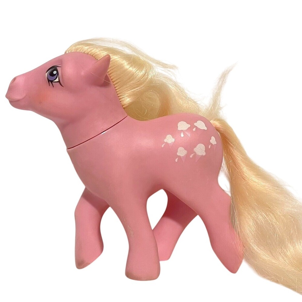 Vintage 1984 My Little Pony G1 Lickety Split Hasbro Pink W/ Ice Cream Cones